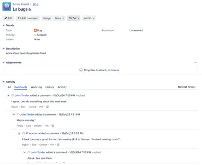 Better comments with reply for Atlassian — screenshot