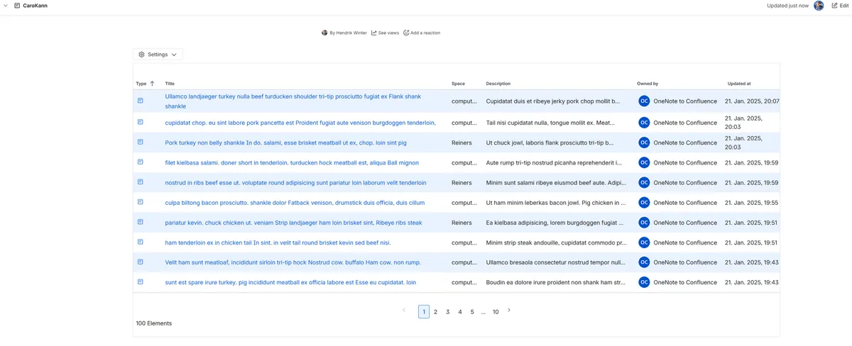 Better Lists For Confluence — screenshot from the Atlassian Marketplace listing