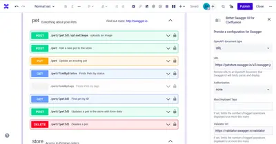 Better Swagger UI for Confluence for Atlassian — screenshot