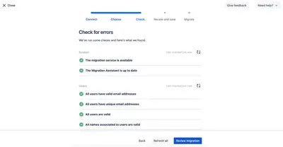 Bitbucket Cloud Migration Assistant for Atlassian — screenshot