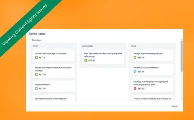 Bitstone Retro | Friendly and powerful retrospective tool for Atlassian — screenshot