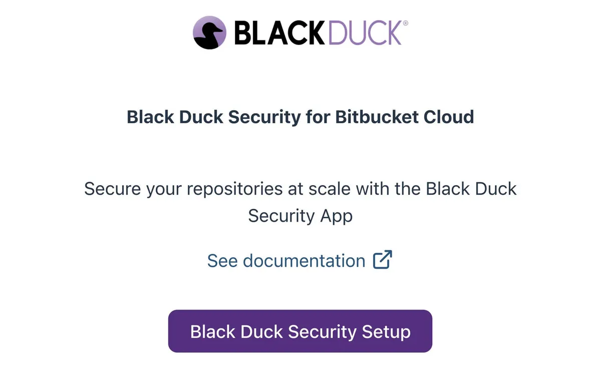 Black Duck Security — screenshot from the Atlassian Marketplace listing