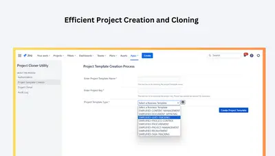 Blueprint Creator for Jira Projects for Atlassian — screenshot