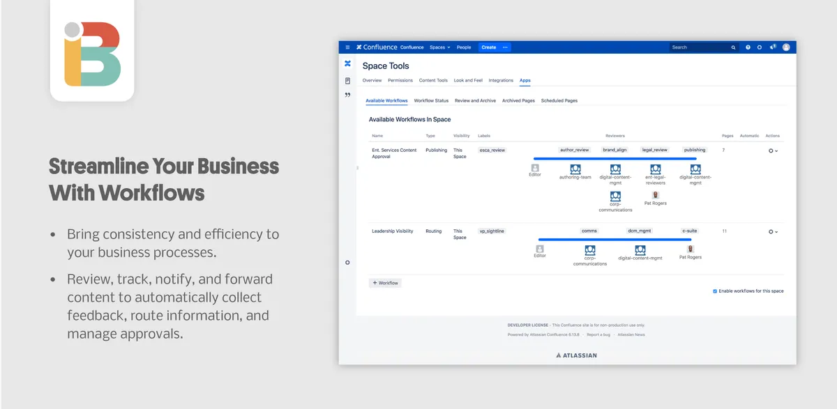 Brikit Content Flow — screenshot from the Atlassian Marketplace listing