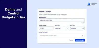 BudgetFlow - Budget & Cost Tracker for Atlassian — screenshot