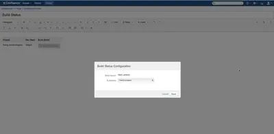 Build Status Tracker for Confluence for Atlassian — screenshot
