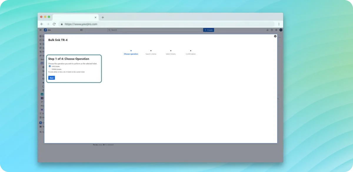 Bulk Linkage — screenshot from the Atlassian Marketplace listing