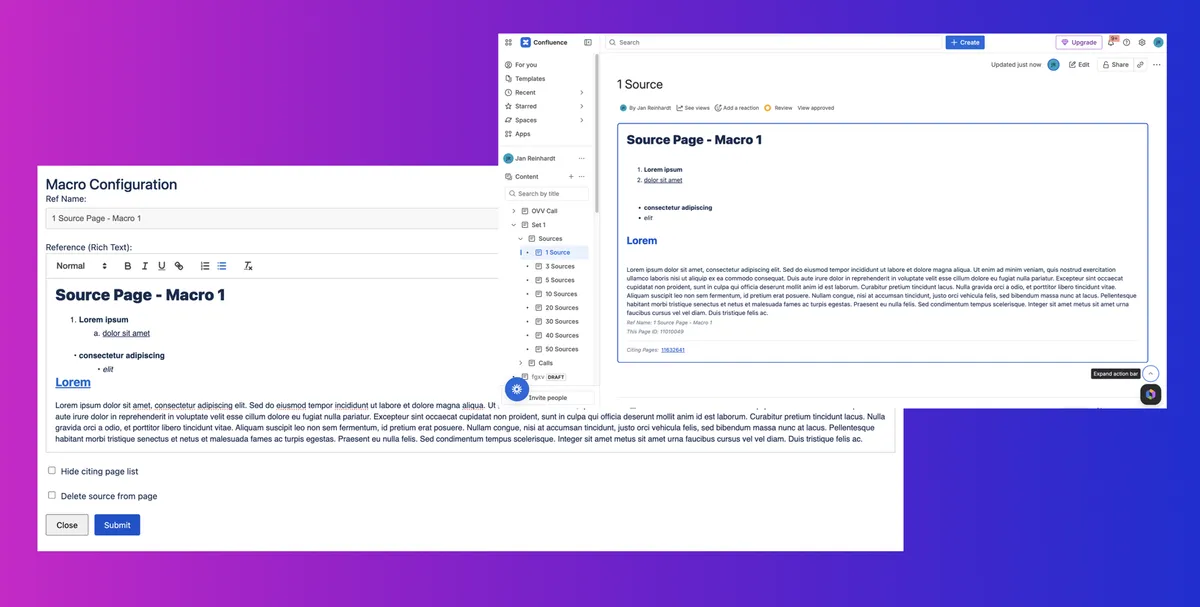 Bumpin Confluence Citations — screenshot from the Atlassian Marketplace listing