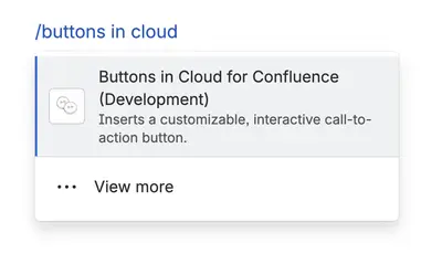 Buttons in Cloud for Confluence for Atlassian — screenshot