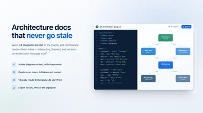 C4 Architecture Diagrams for Confluence for Atlassian — screenshot