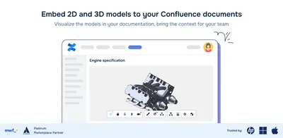 CAD 2D and 3D Model Viewer for Confluence for Atlassian — screenshot