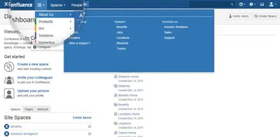 Categorise spaces for Atlassian — screenshot