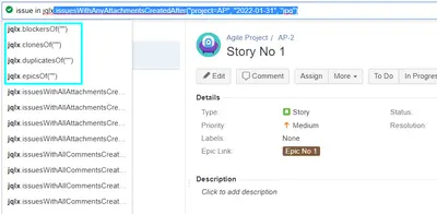 CelesteCS JQL Extensions for Jira for Atlassian — screenshot