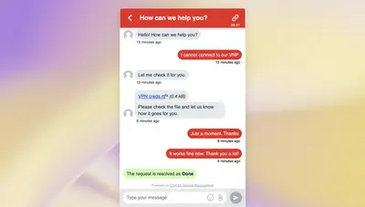 Chat for Jira Service Management for Atlassian — screenshot