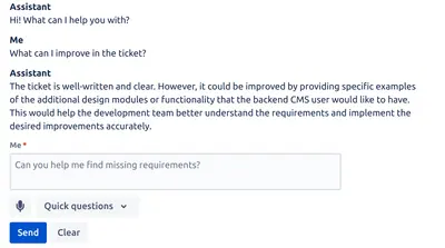 ChatGPT AI Assistant for Atlassian — screenshot