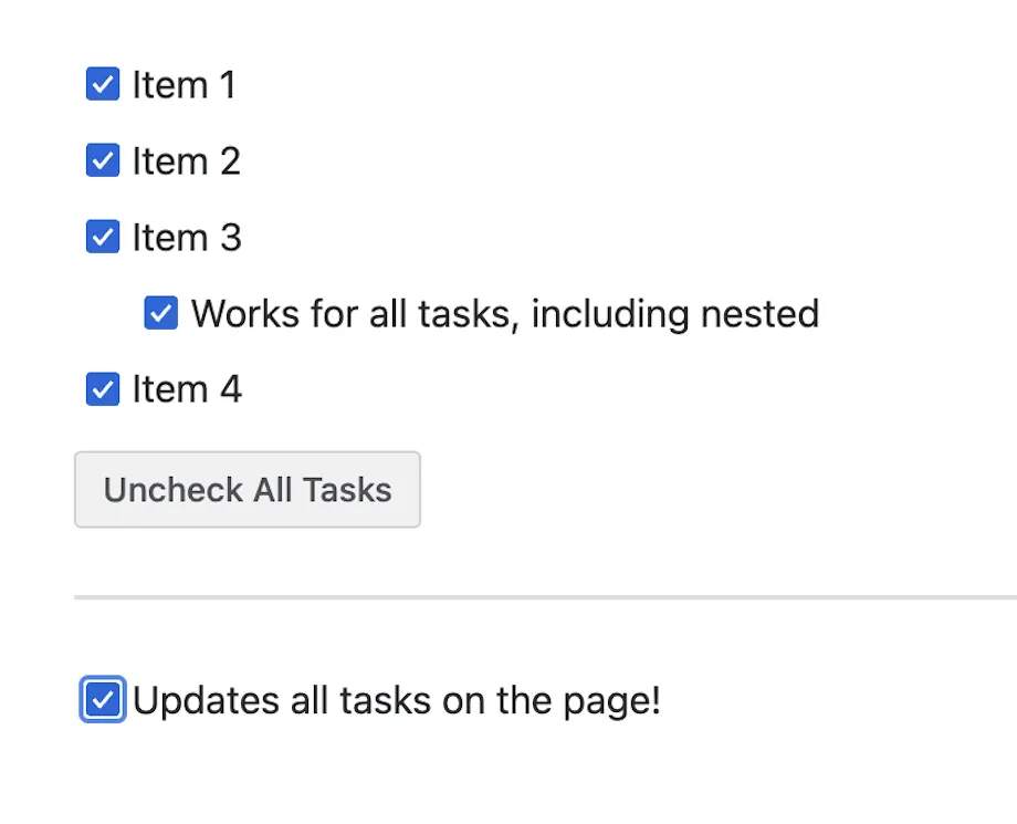 Check/Uncheck Tasks — screenshot from the Atlassian Marketplace listing