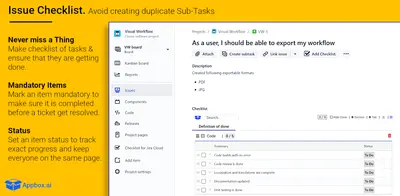 Checklist for Jira (Enterprise) for Atlassian — screenshot