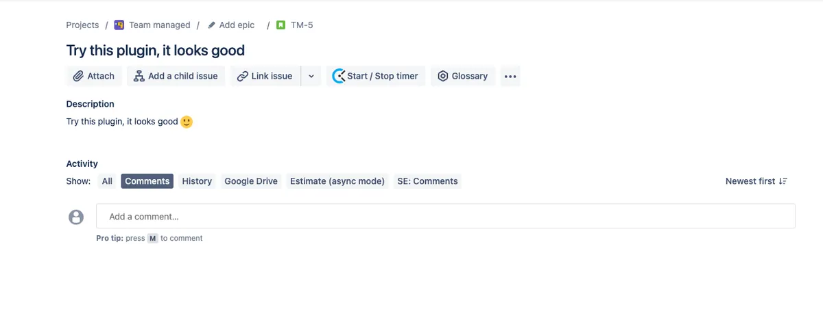 Clockify for Jira — screenshot from the Atlassian Marketplace listing