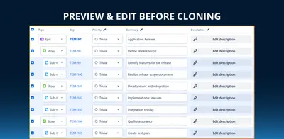 Clone Expert for Jira Templates, Epics and Issues for Atlassian — screenshot