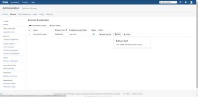 Cloud Connector to Dropbox for Atlassian — screenshot