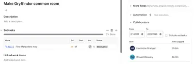 Collaborators: Timesheets & Worklog Reports for Atlassian — screenshot