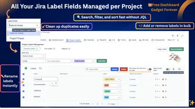 Colored Label Manager - Smart Labels and Reports for Jira for Atlassian — screenshot