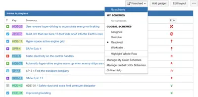Colors for Jira by Tempo - JQL-Based Highlighting in Jira for Atlassian — screenshot
