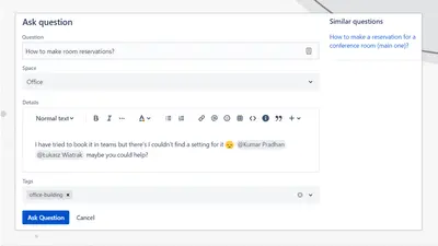 Community Questions for Confluence for Atlassian — screenshot