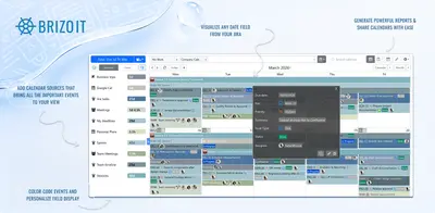 Company Calendar for Jira for Atlassian — screenshot