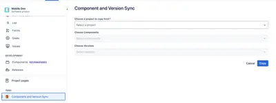 Component and Version Sync for Jira for Atlassian — screenshot