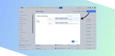Component Picker for Jira Cloud for Atlassian — screenshot