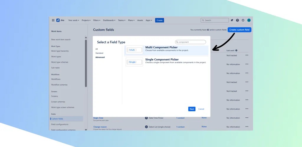 Component Picker for Jira Cloud — screenshot from the Atlassian Marketplace listing
