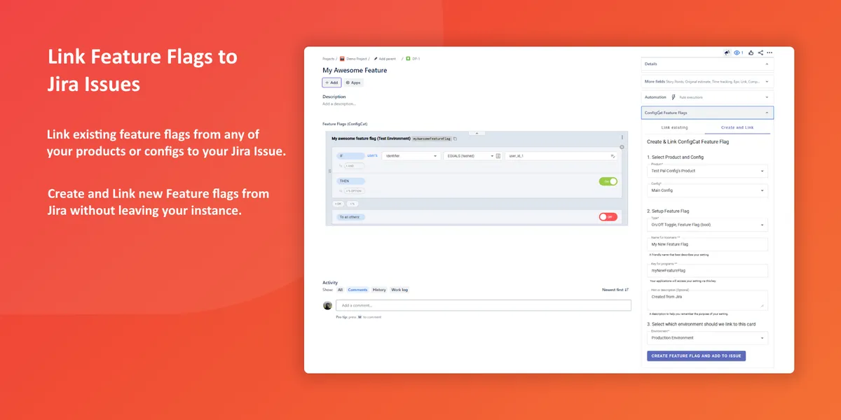 ConfigCat Feature Flags — screenshot from the Atlassian Marketplace listing