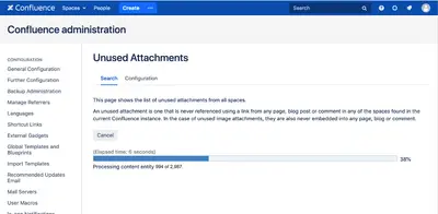 Confluentis Unused Attachments for Atlassian — screenshot