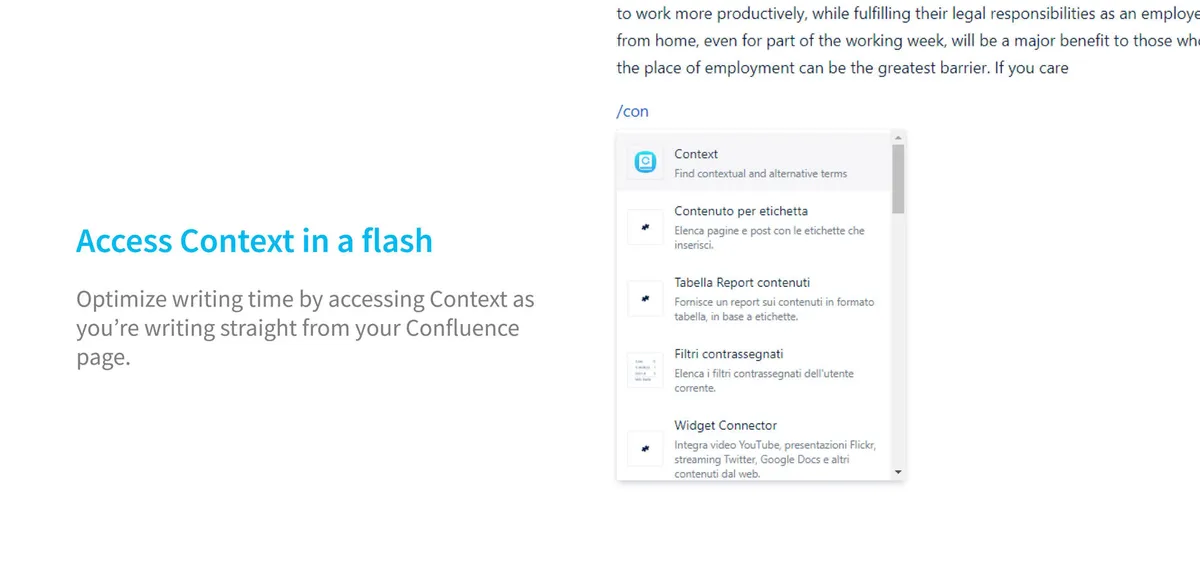 Context: Language Aid for Confluence — screenshot from the Atlassian Marketplace listing
