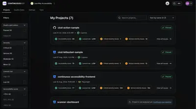 Continuous Accessibility for Atlassian — screenshot