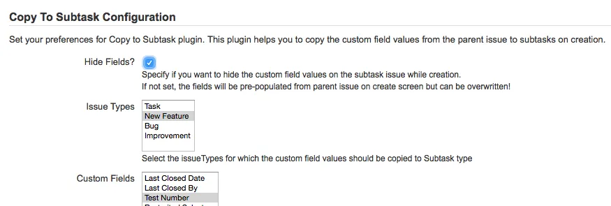 Copy to Subtask for Jira — screenshot from the Atlassian Marketplace listing