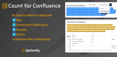 Count for Confluence for Atlassian — screenshot