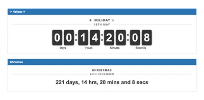 Countdown Gadget for Atlassian — screenshot