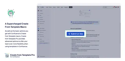 Create from Template Pro FREE for Atlassian — screenshot