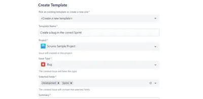 Create Issues Fast for Atlassian — screenshot