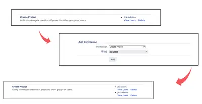 Create Project Permission for Atlassian — screenshot