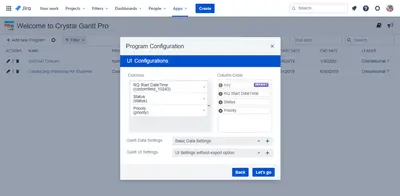 Crystal Gantt Pro - for Jira for Atlassian — screenshot