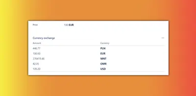 Currency Exchange with Money Field for Atlassian — screenshot