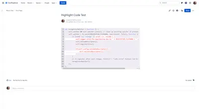 Custom Code Highlight for Confluence for Atlassian — screenshot