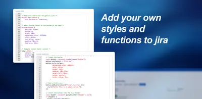 Custom CSS and JS for Jira for Atlassian — screenshot
