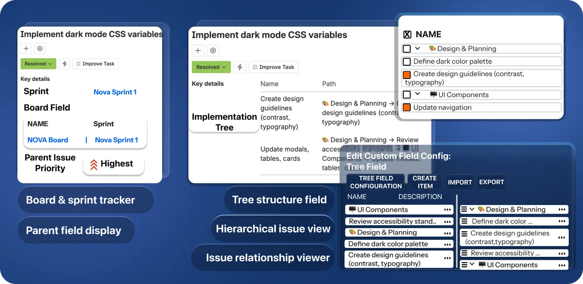 Custom Fields ++ for Jira — screenshot from the Atlassian Marketplace listing
