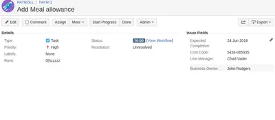 Custom Fields for Projects/Issues, includes field Security for Atlassian — screenshot