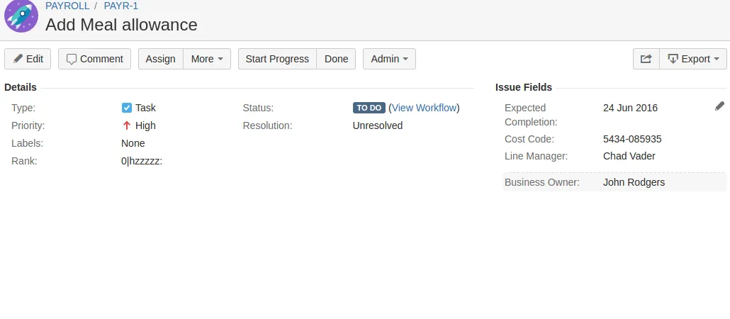 Custom Fields for Projects/Issues, includes field Security — screenshot from the Atlassian Marketplace listing