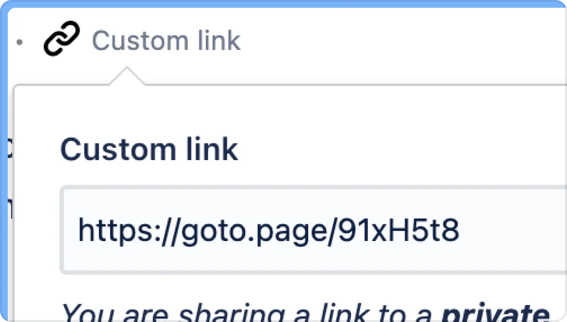 Custom links for Confluence — screenshot from the Atlassian Marketplace listing